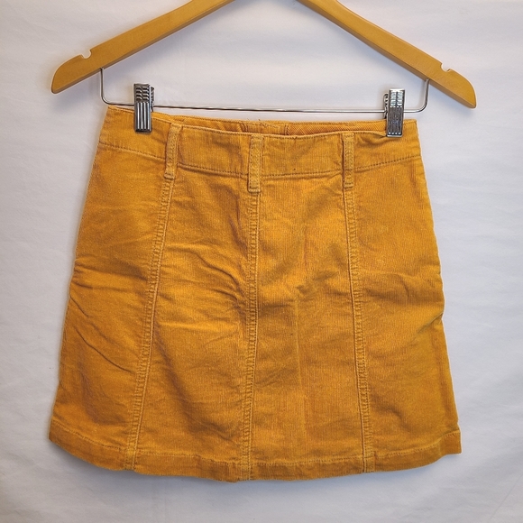 Forever 21 Corduroy Yellow Skirt - Picture 3 of 5